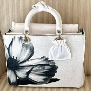 White Floral Painted Diorissimo-( Excellent Condition)